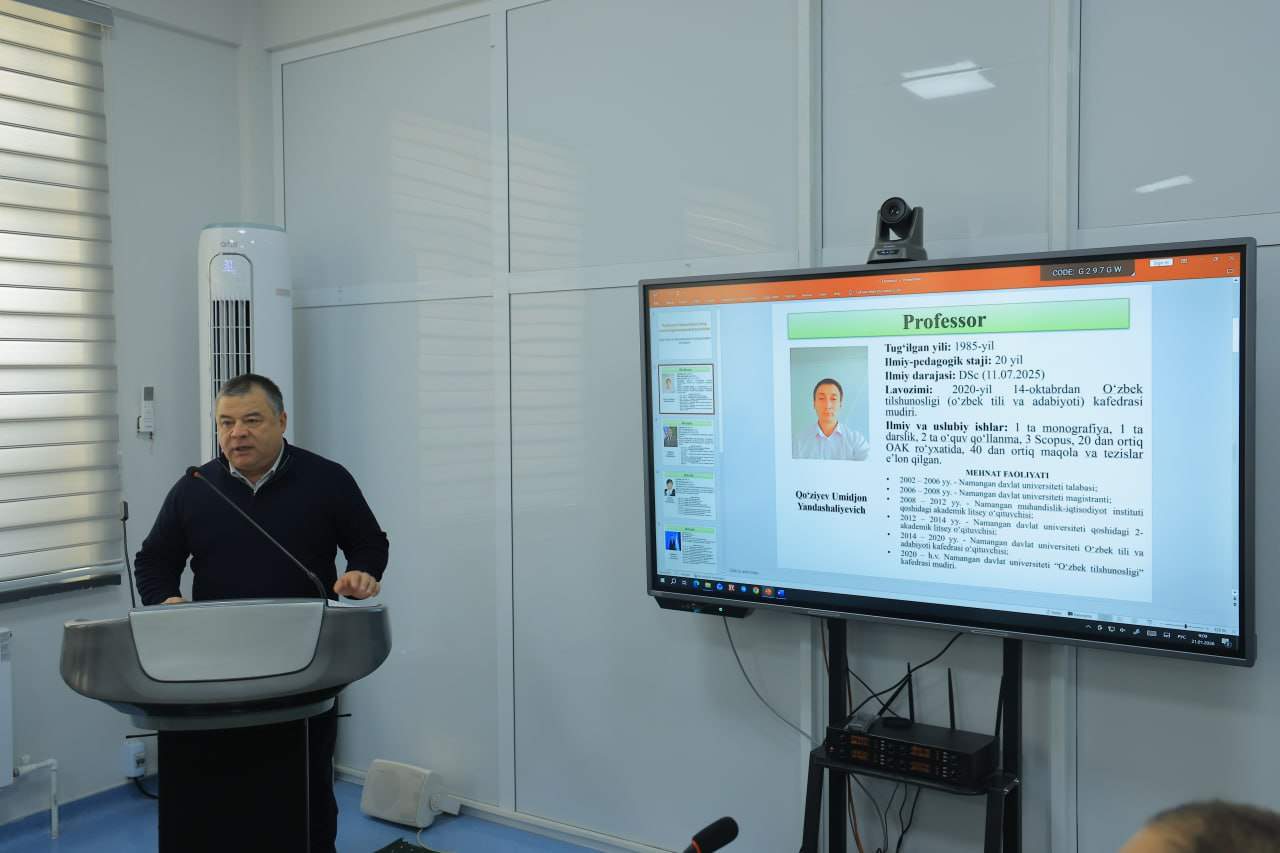 Namangan davlat universitetida navbatdan tashqari Kengash yig‘ilishi bo‘lib o‘tdi 1