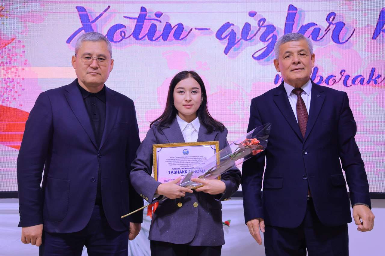 Namangan davlat  universitetida 8-mart – Xalqaro xotin-qizlar kuni munosabati bilan tantanali bayram bo‘lib o‘tdi. 4