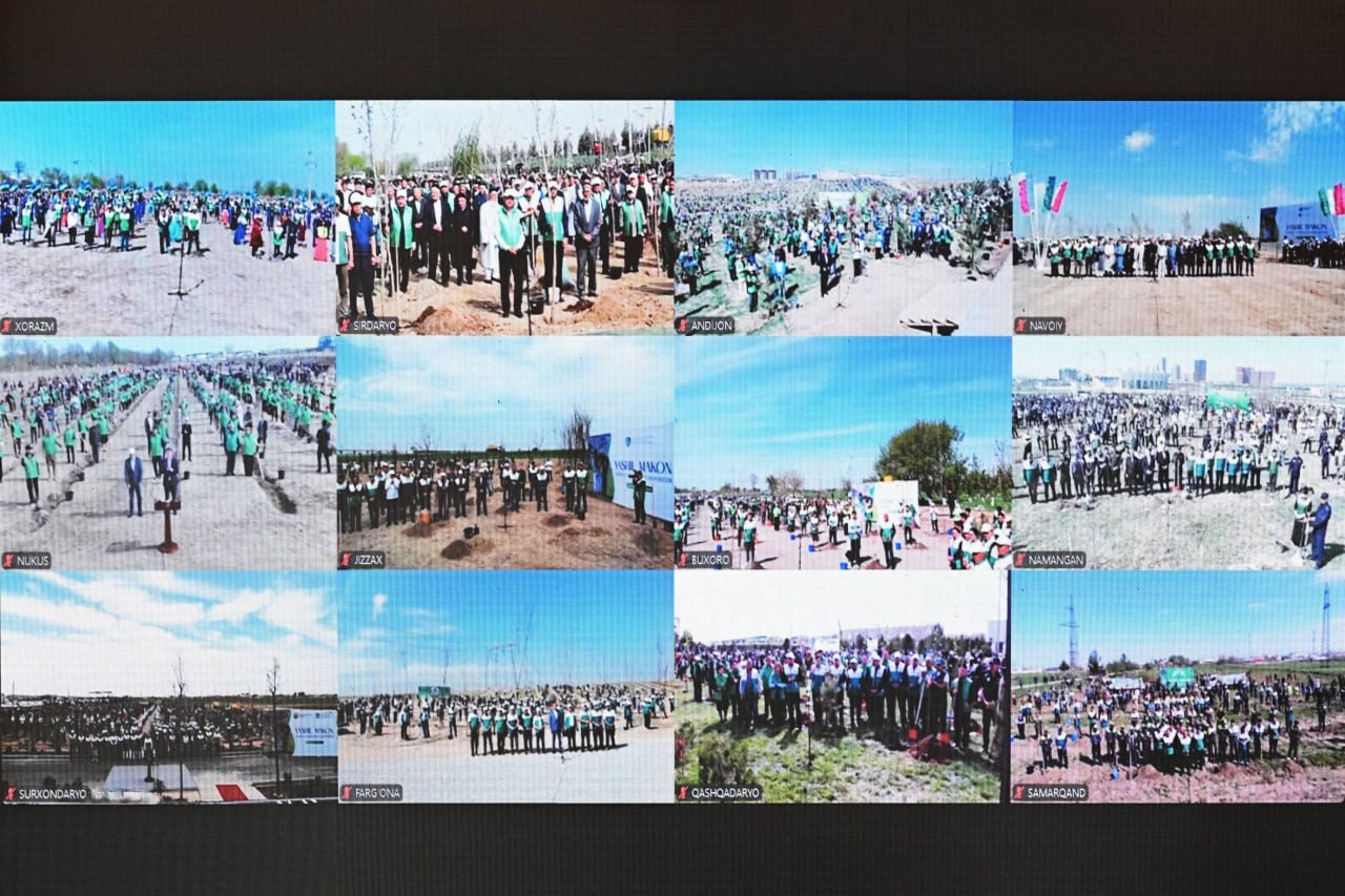 Namangan davlat universiteti rektori boshchiligidagi universitet jamoasi “Yashil makon” umummilliy loyihasi doirasida koʻchat ekish tadbirida ishtirok etdi. 3