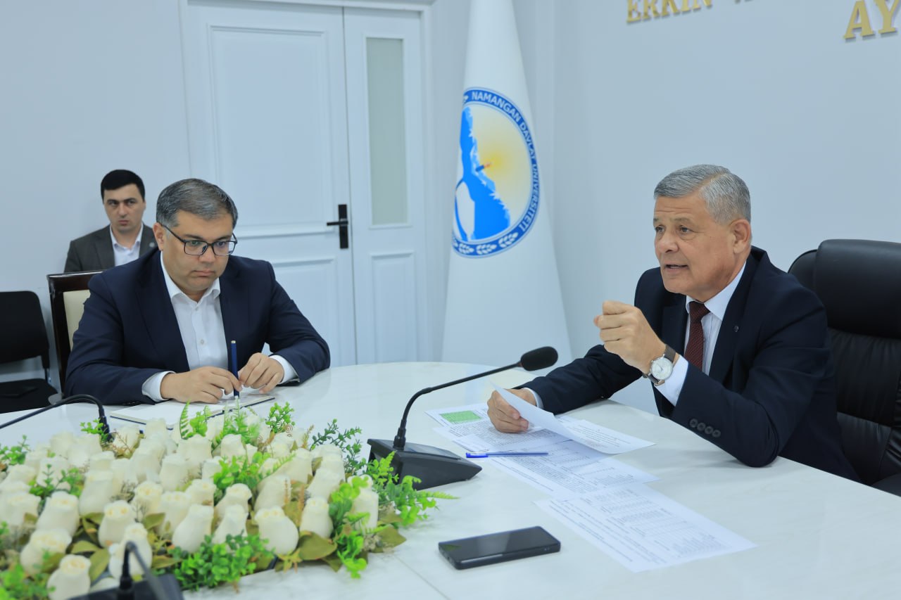 Namangan davlat universitetida navbatdagi apparat yig‘ilishi o‘tkazildi 5