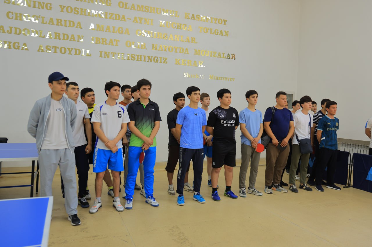 Namangan davlat universitetida «Yoshlar kuni» munosabati bilan viloyatdagi barcha oliy ta’lim muassasalari talaba-yoshlari o‘rtasida «Talabalar bahori» festivali doirasida sport musobaqalari yuqori saviyada tashkil etildi. 7