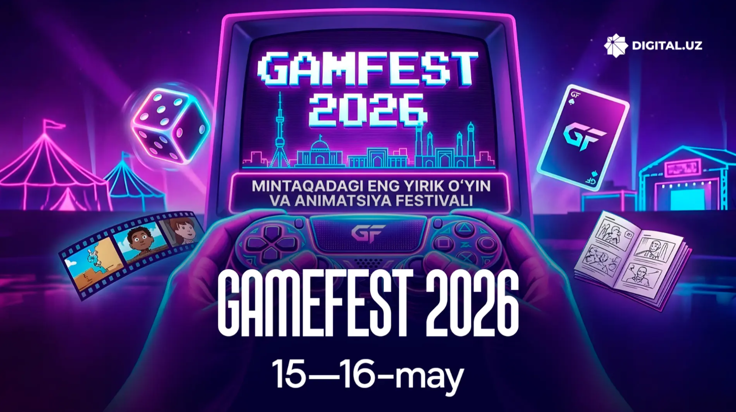 Toshkentda GameFest 2026 — mintaqadagi eng yirik o‘yin va animatsiya festivali bo'lib o'tadi!
