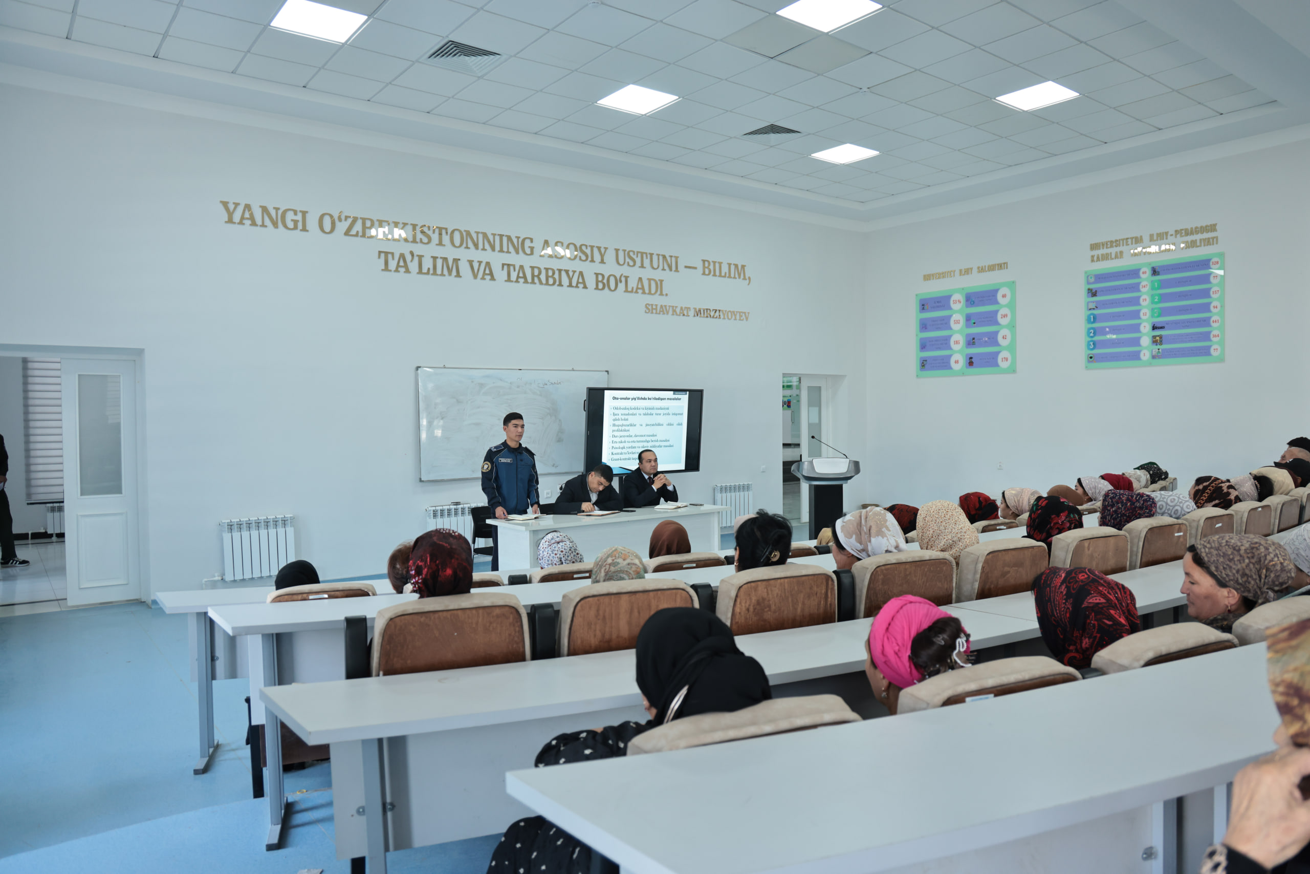 Namangan davlat universiteti Tabiiy fanlar fakultetida yuqori bosqich talabalarining ota-onalari ishtirokida uchrashuv tashkil etildi. 9