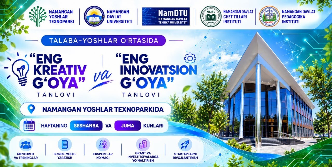 InnoWeek–2026: «Eng kreativ ğoya» tanlovi ğoliblari taqdirland 2